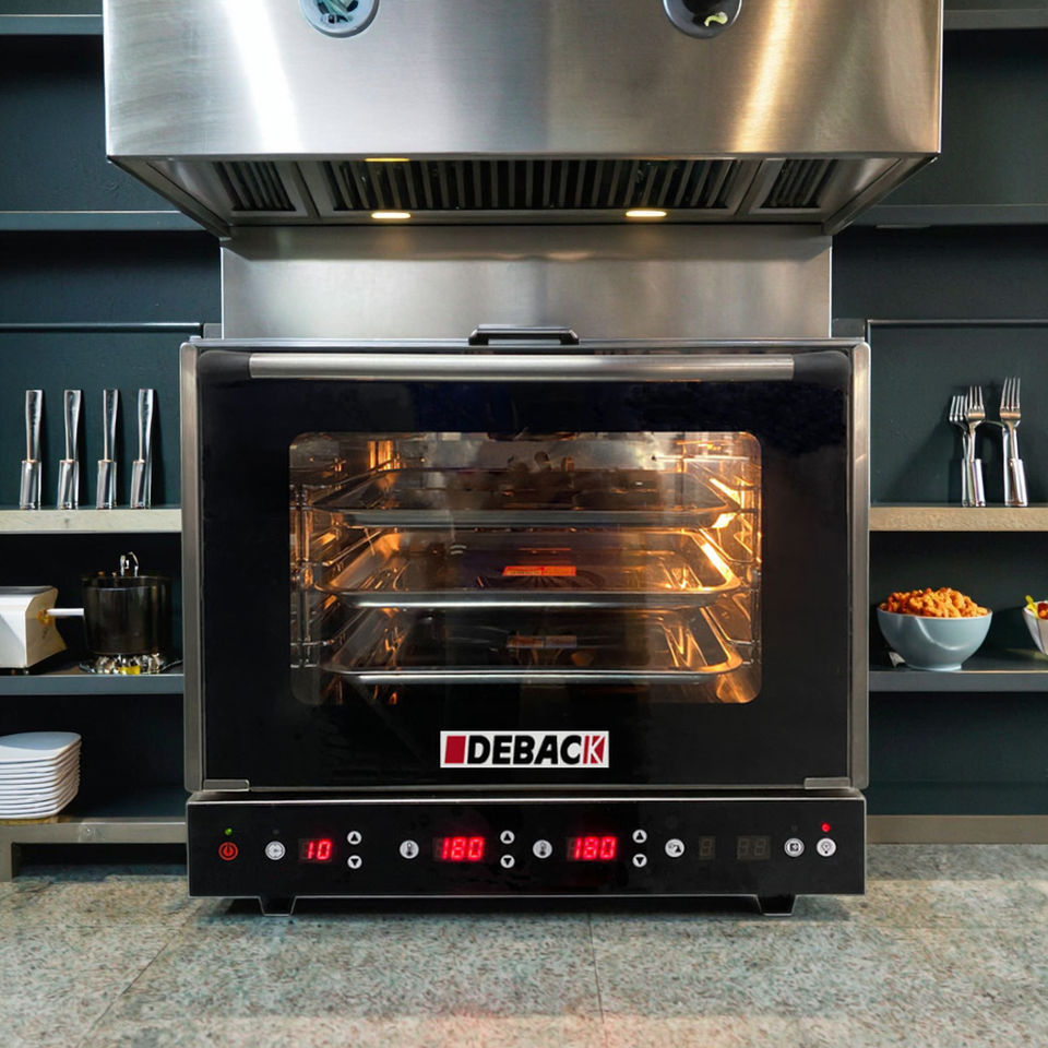 Commercial New Digital Electric Automatic Convection Bakery Oven CE Certificate Portable Small 3-Trays Hot Air Corn Flour Mill