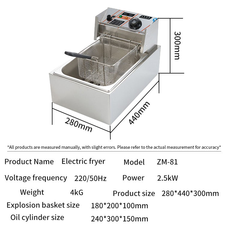 Commercial Single Tank Electric Deep Fryer New Condition Industrial Fried Oil Filter Chip Fat Chips Machine for Potato Vending
