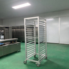 Commercial 18-Layer Aluminum Alloy Baking Tray Rack for Snack Machines Bakery Restaurant With 360 Degree Universal Wheel