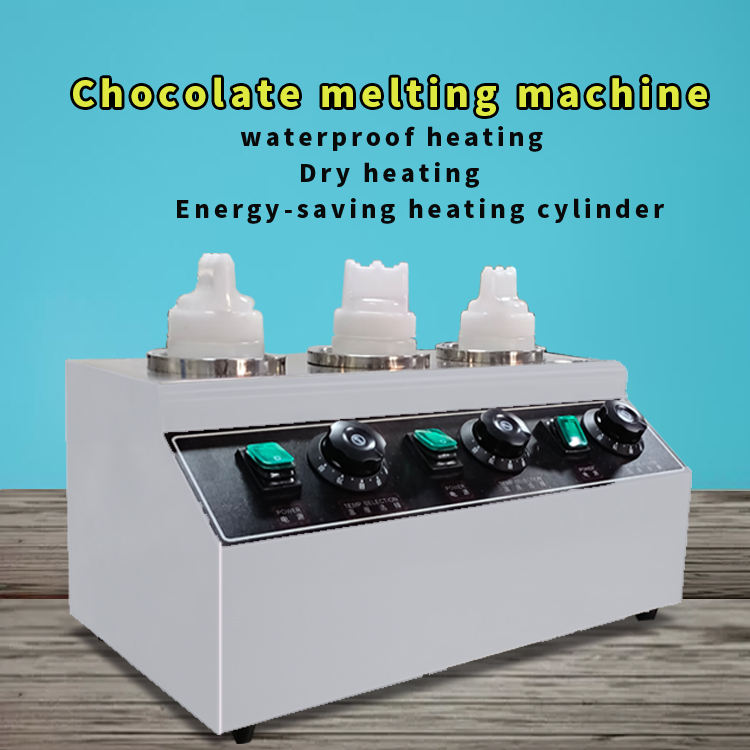 Commercial Electric Chocolate Sauce Dispenser for Restaurant Kitchen Steel Tempring Mixer Machine for Chocolate Melting