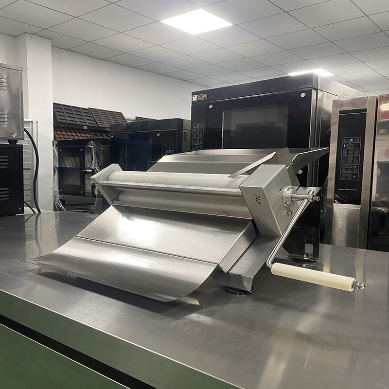 Stainless Steel New DEBACK Small Commercial Roller Dough Sheeter Machine Manual Household Fondant Bread Shop Bakery