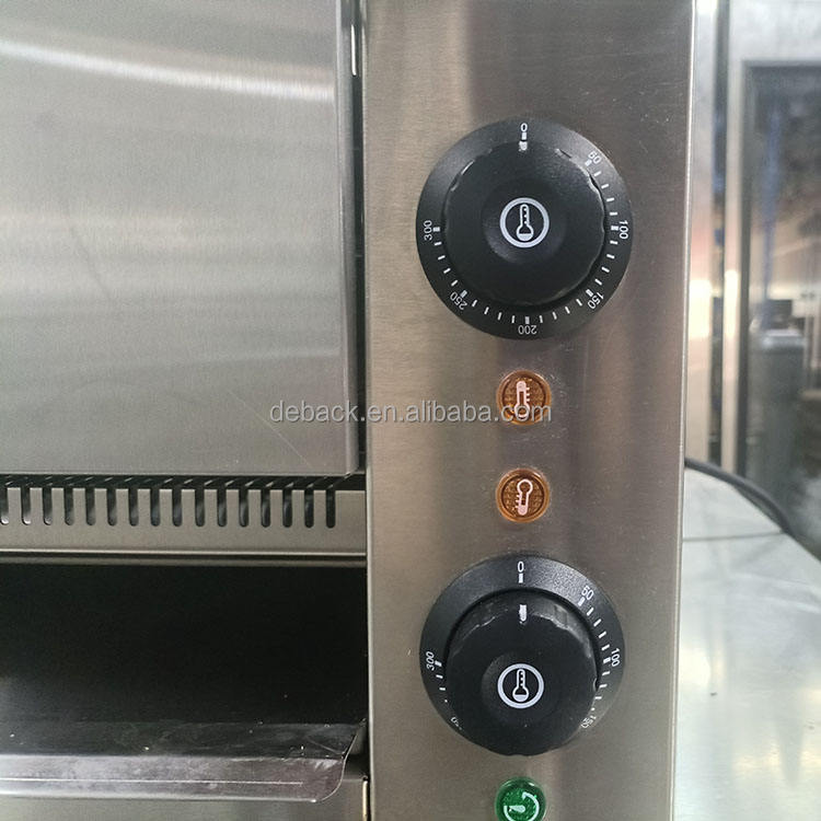 DEBACK New Electrically Heated Top Burner Commercial Kitchen Equipment Uniform Heating Automatic Meat Finishing Oven 220-240V