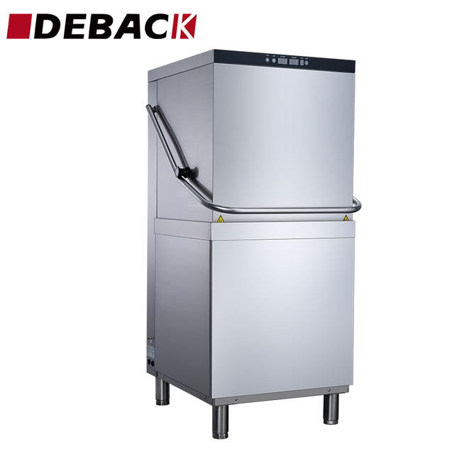 Professional Stainless Steel Fully Automatic Counter Hood-Type Dishwasher for Hotels Food Shops for Commercial Kitchen Equipment