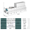 Large Commercial Industrial Stainless Steel Electric Conveyor Dishwasher Dual Tanks Dual Sprays Double Drying Automatic Cleaning