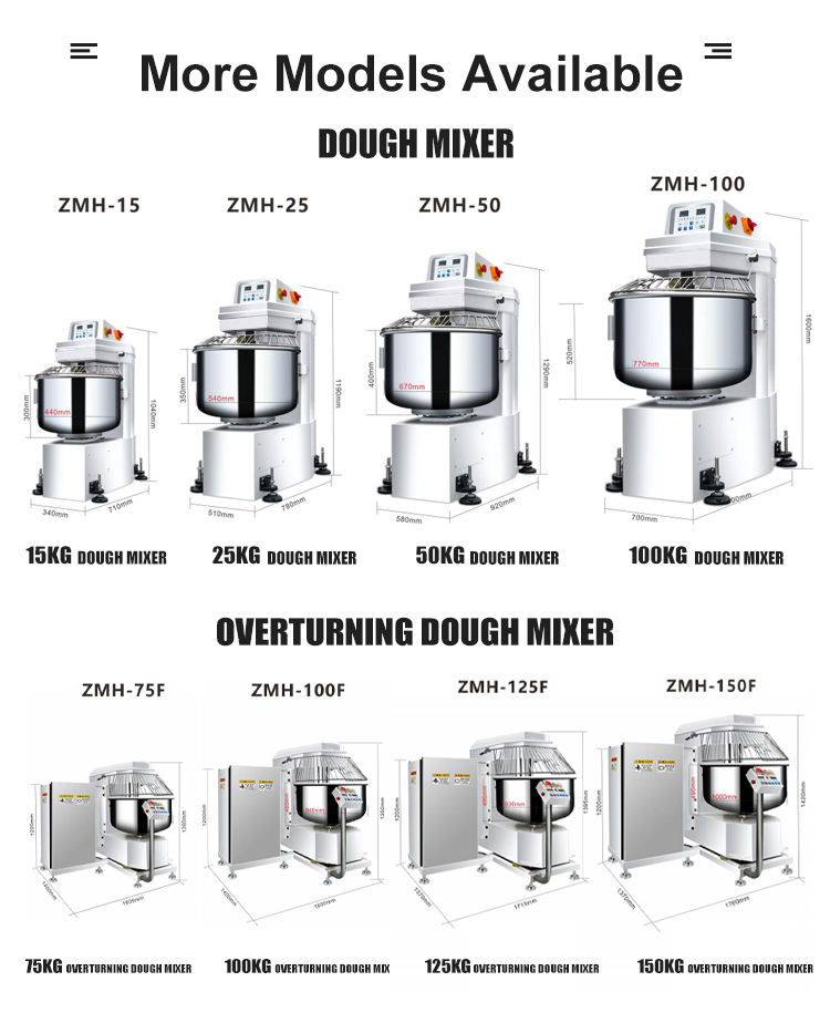 Commercial Custom Kitchen 60L Stand Mixer 15 kg OEM Restaurant Motor Core Component New Spiral Bread Cake Dough Flour Corn Water