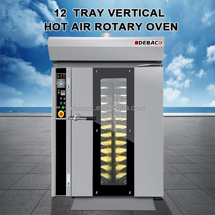 Brand New Baking Rotary Rack Oven Bread Maker Oven Automatic 12 Tray Electric Rotary Oven for Pizza/Cake Sale Prices