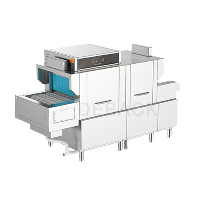 Automatic Drying Stainless Steel Conveyor Belt Dishwasher Large Commercial Industrial Dishwashing Machine Sterilization