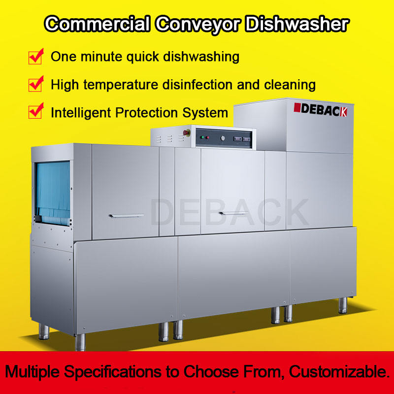 Stainless Steel Dishwasher Adjustable Wash Cycles Modular Design Hot Water Steam Sterilization Energy Efficient 1 Year Full