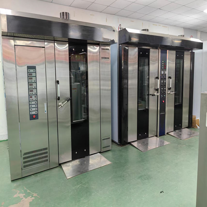 Commercial Rotary Rack Oven Bakery Equipment Manufacturer Commercial 64 Trays Single-door Gas Type Rotary Oven
