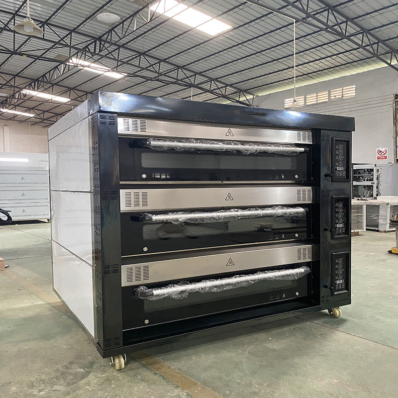 Commercial Industrial Bakery Electric and Gas 10 Trays 3 Deck 6 Trays New High Productivity Baking Deck Oven
