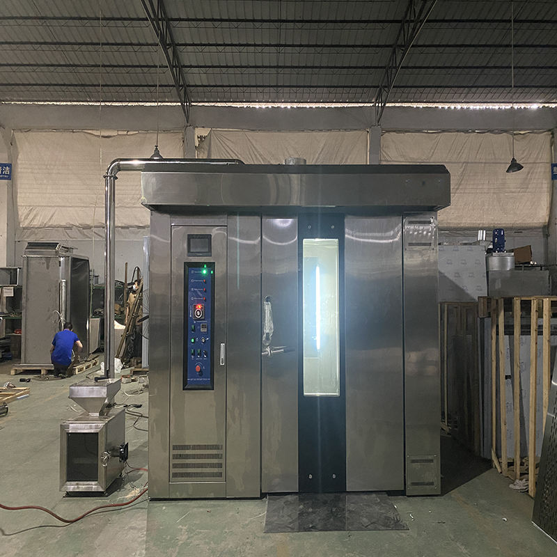 Electric 64-Tray Rotary Rack Oven Commercial Baking Machine with Two Doors for Bread & Cake Components Restaurant Industry
