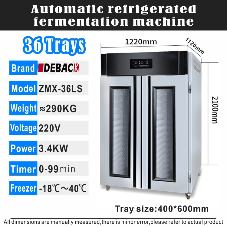 Wholesale High Quality 36 Pan Double Door Commercial Dough Retarder Proofer New Frozen Bakery Function for Wheat