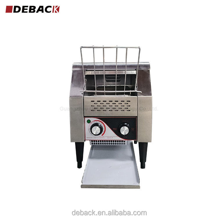 New DEBACK Stainless Steel Electric Conveyor Toaster Professional Commercial Fast Food Equipment Adjustable Rack Lightweight