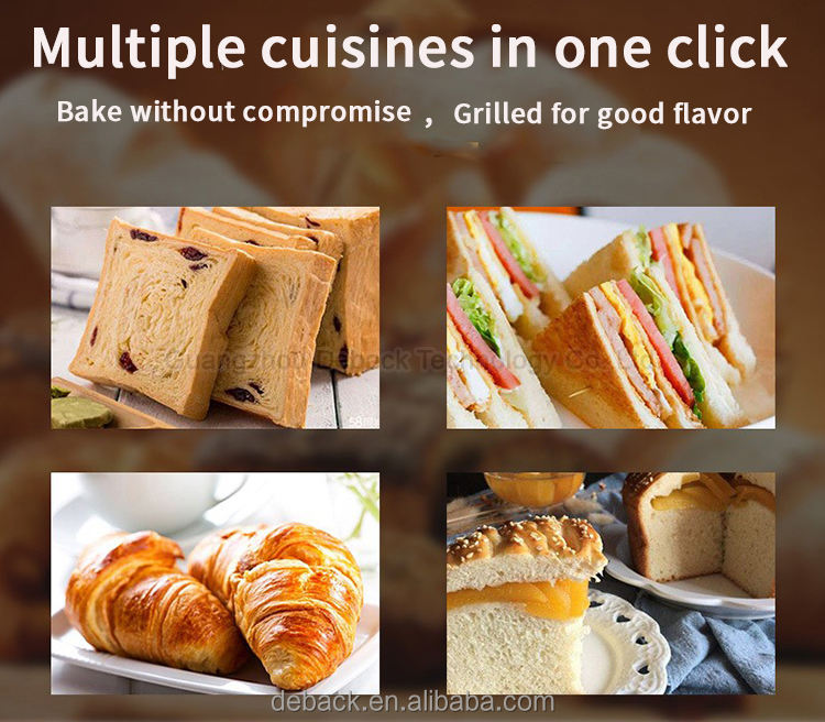 New DEBACK Stainless Steel Electric Conveyor Toaster Professional Commercial Fast Food Equipment Adjustable Rack Lightweight