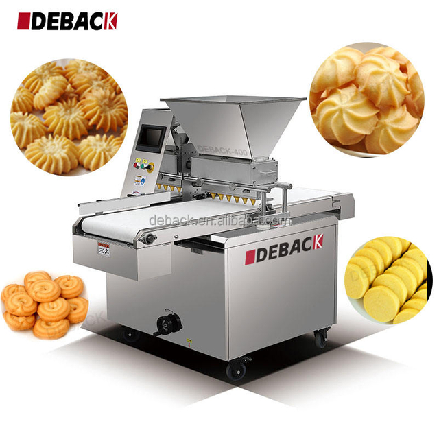 DEBACK Multifunctional Automatic Biscuit Cookies Making Machine for Bakery Adjustable Shapes/Sizes High Output Cookie Flour Nuts