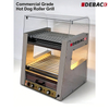 DEBACK 20-Roller Double Layer Commercial Hot Dog Machine Stainless Steel Electric Sausage Grill with Temperature Control