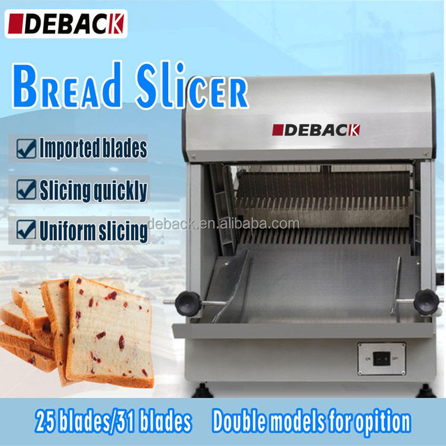 DEBACK High Speed Adjustable Automatic Bread Slicer Machine High Quality Bakery Equipment Toast Slicer Flour Mill Wheat