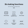 Hanbeter New 220V Portable High Productivity Automatic One Layer One Tray Electric Steel Deck Pizza Oven Flour-Based Bakery Use