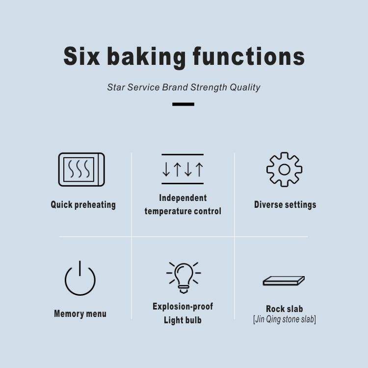 Hanbeter New 220V Portable High Productivity Automatic One Layer One Tray Electric Steel Deck Pizza Oven Flour-Based Bakery Use