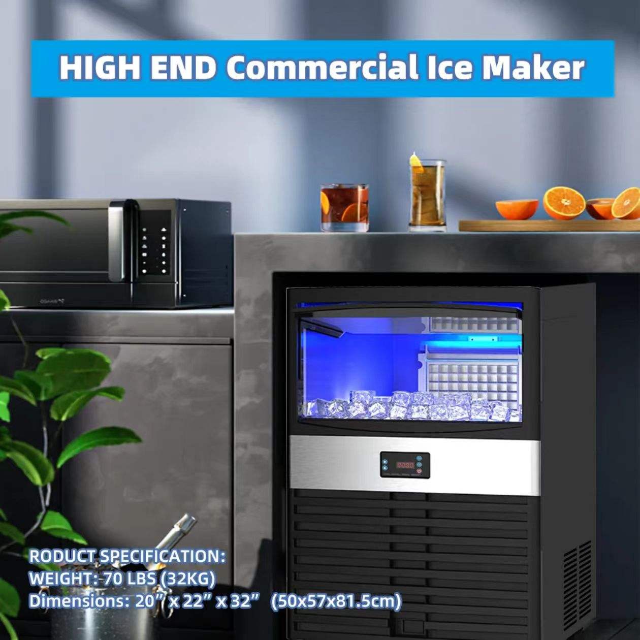 High Output Automatic Ice Cube Maker Machine Factory Fast Cooling Air Cooler with Water Flowing Top Sale at Price