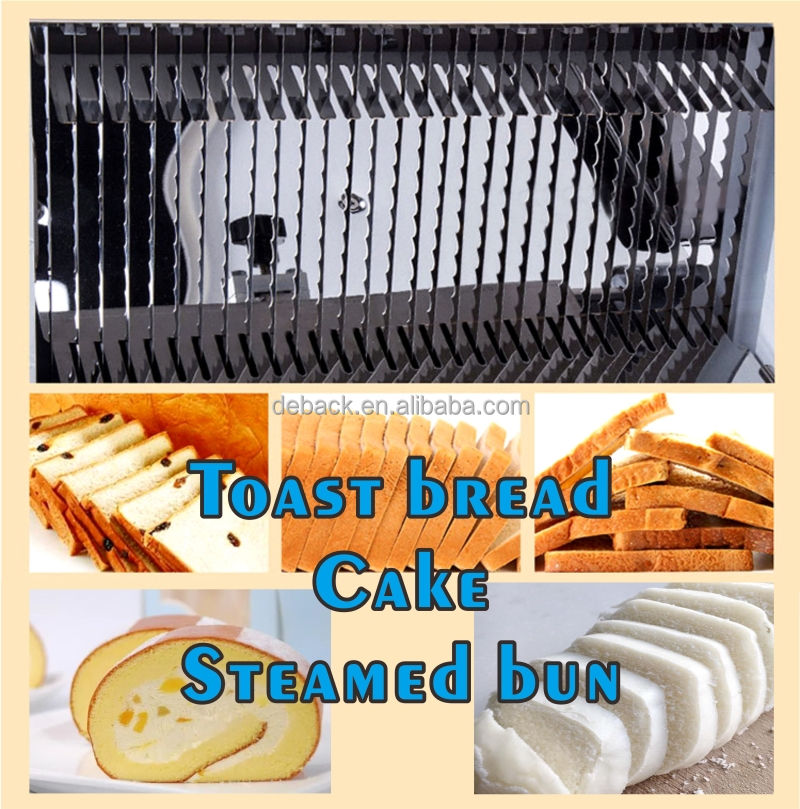 DEBACK New Commercial Toast Slicer High Speed Adjustable Bread Slicer Machine Flour Wheat High Quality Bakery Equipment