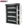 Commercial Industrial Baking Oven Pizza Gas Oven Baking Equipment 4 Deck 20 Trays Stainless Steel Deck Oven for Hotels