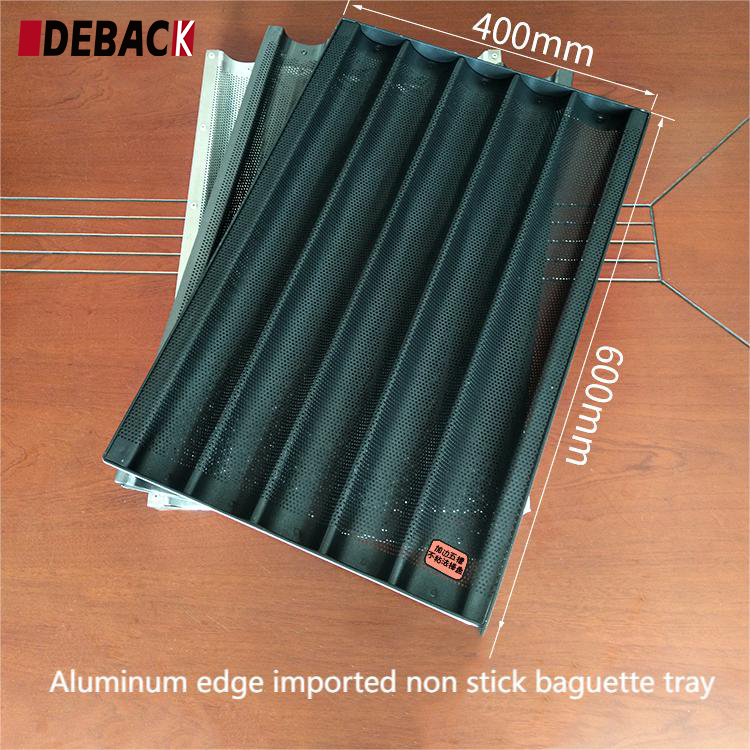 High Quality Non-Stick Baguette Tray Bread Baking Tray With Side for Bakeries and Restaurants for Bread Making Machine