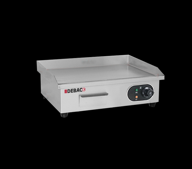 DEBACK Stainless Steel Electric Griddle 3kW Multi-Function (Grilling/Frying/Baking) Detachable Oil Tray Non-Stick Surface