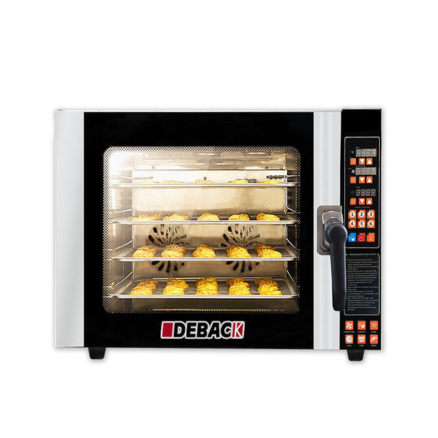 DEBACK New 4-Tray Stainless Steel Built-In Electric Convection Steam Oven Hot Air Baking Automatic Timer Long Service Fruit Corn