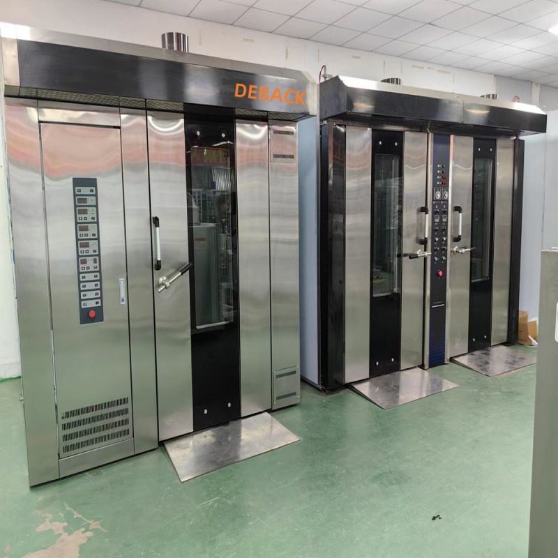 Good Selling Wholesale Price Industrial Big Bakery Rotary Rack Oven All Stainless Steel Hot Air Rotary Oven for Bread Food Shops