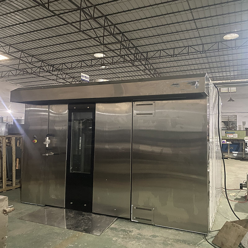 High Efficiency 64 Tray Rotary Rack Oven Double Door Design Rotary Oven for Bread Baking Gas Powered for Hotels Food Shops