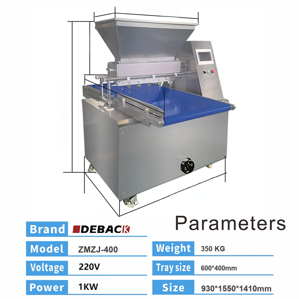 Automatic Stainless Steel Cupcakes Cookies Filling Machine for Restaurants New 220v Electric Power PLC Engine Core Components