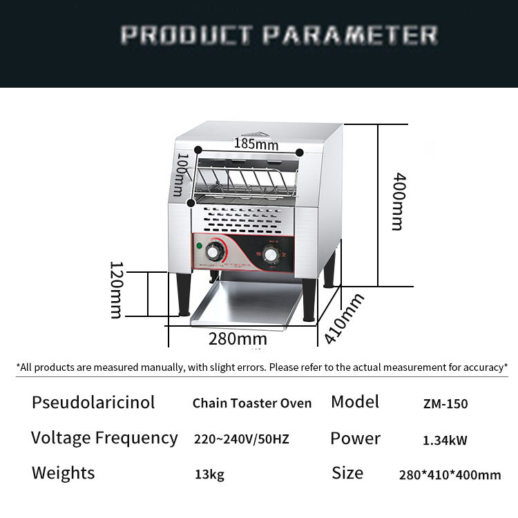 Commercial Automatic Electric Conveyor Oven Toaster Griller Stainless Steel Toast Maker for Bread Bun Burger 220v New Condition