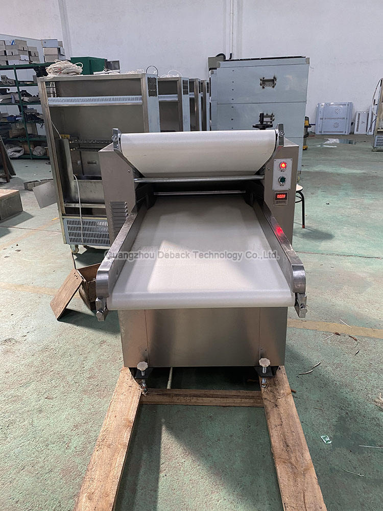 DEBACK Commercial Bakery Dough Press Machine Automatic Conveying Folding Speed Thickness Adjustable New 1 Year Warranty