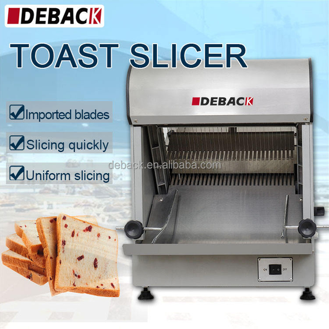 DEBACK 31-Piece High Speed Adjustable Automatic Bread Slicer Machine High Quality Bakery Equipment Toast Slicer New Flour Mill