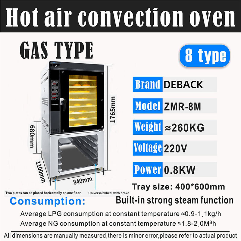 Factory Wholesale Hot Air Electric Convection Oven for Bread Pizza New Condition Core Motor Components Restaurant Bakery