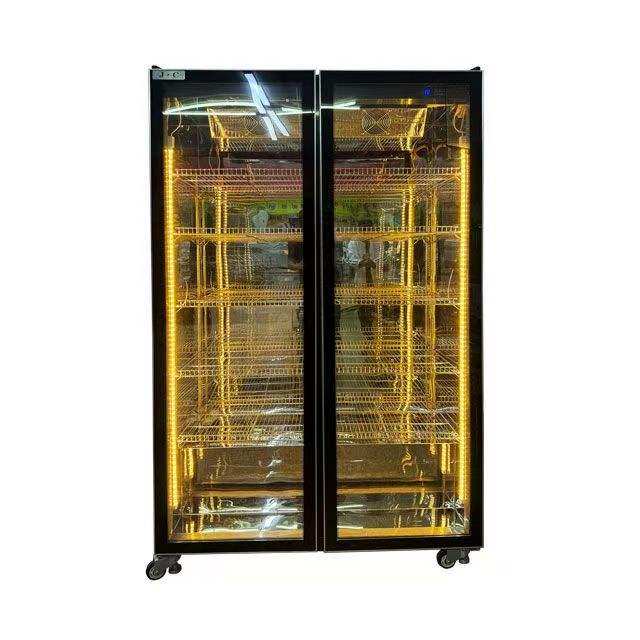 Commercial Beverage Drinks Beer Display Fridge with Glass Door Air Cooling Refrigeration Equipment for Restaurant Kitchen Use