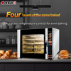 DEBACK New 4-Tray Stainless Steel Built-In Electric Convection Steam Oven Hot Air Baking Automatic Timer Long Service Fruit Corn