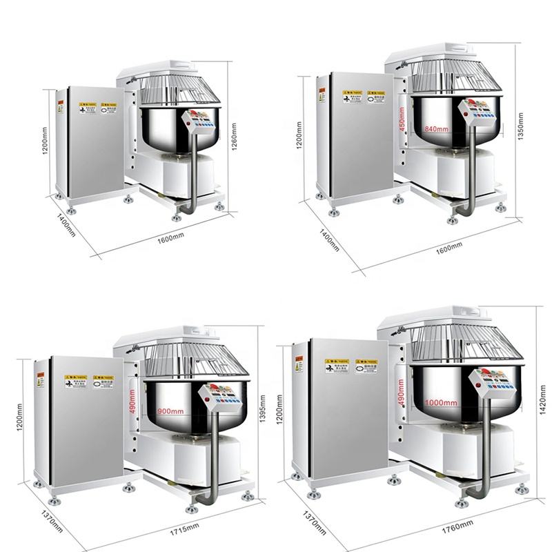 Industrial Commercial Heavy Duty 125kg Pizza Bakery Corn Flour Mixer Machine New Condition for Kneading Bread Dough Made Wheat