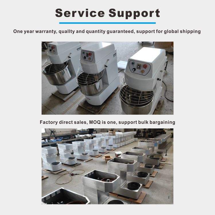 Commercial 20L 30L 40L 50L 60L Spiral Dough Mixer for Bread Cake Bakery Pizzeria Restaurant with Flour Water Pump Engine Core