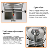 Certified Automatic Dough Sheeter Manual Roller Reversible Bread Croissant Manual Dough Sheeter Machine for Restaurant