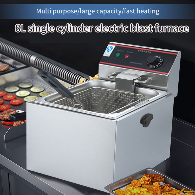 Commercial Restaurant Catering Equipment New 220V Electric Air Fryer for Chicken and Potato One Tank Fat Fryer