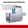 DEBACK Fully Automatic Large Commercial Dishwasher Stainless Steel High-Temperature Steam Sterilization Modular Design Water