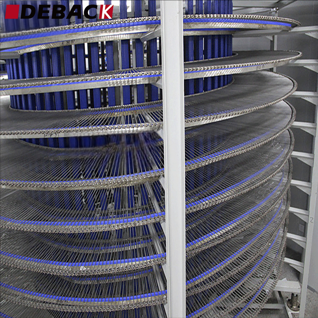 Customized Professional Small Compact Double Spiral Air Cooler Compact Spiral Freezer with Air Blast Cooling Mode