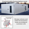 New Condition Commercial Electric 64-Trays Cart-Type Automatic Spray Proofer for Bread Production & Wheat Processing in Bakeries