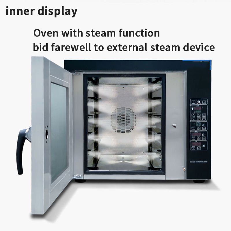 Commercial Multi-function Digital Perspective Electric Convection Oven Hot Air Convection Bread Oven 5 Trays Bakery Equipment