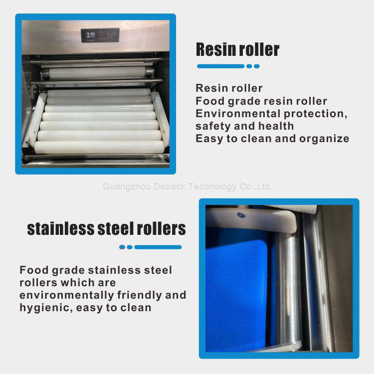 DEBACK New Fully Automatic Continuous Dough Sheeter Pressing Machine for Pizza Bread Speed Thickness Dough Pressing Machine