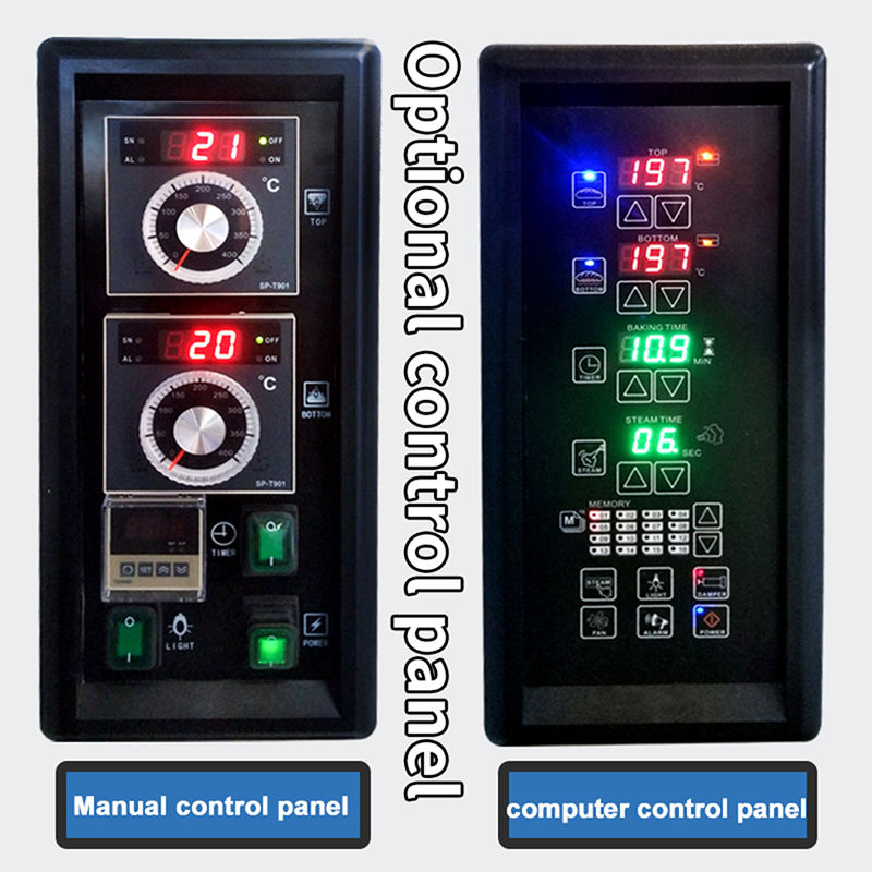 New High Quality Commercial Double Deck Electric Gas Bakery Oven 2 Decks 4 Trays High Productivity Fruit & Water Digital Control