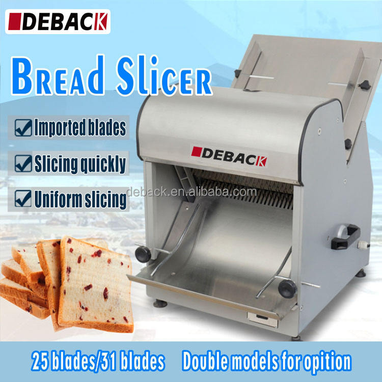 DEBACK High Speed Adjustable Automatic Bread Slicer Machine High Quality Bakery Equipment Toast Slicer Flour Mill Wheat