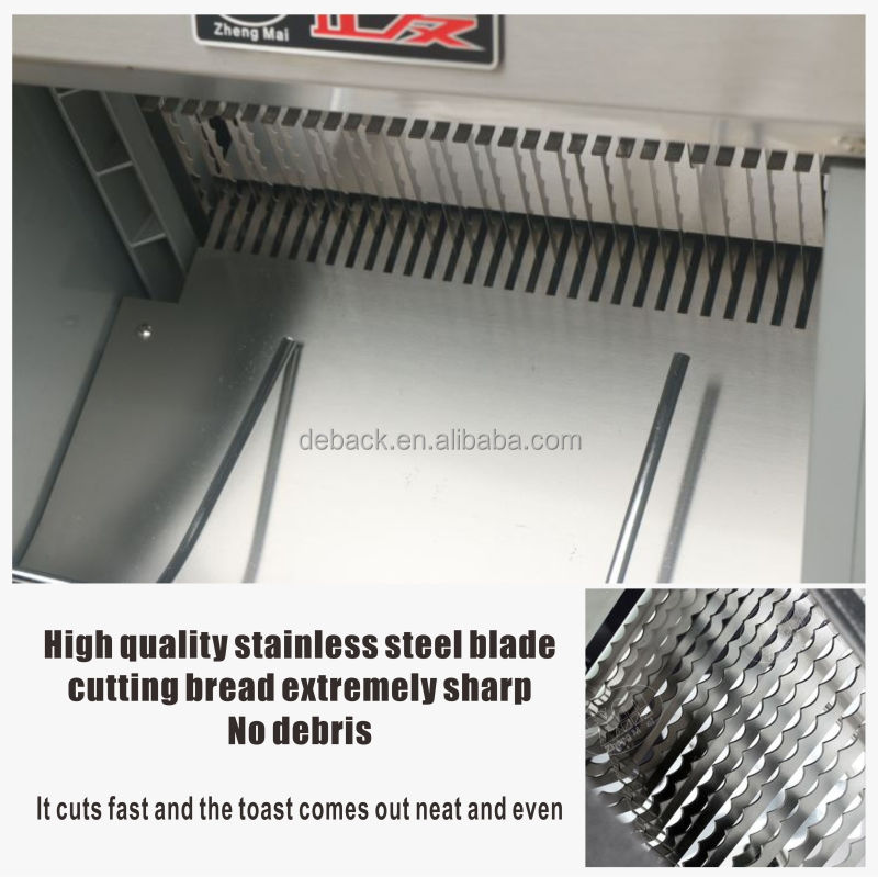 DEBACK High Speed Adjustable Automatic Bread Slicer Machine High Quality Bakery Equipment Toast Slicer Flour Mill Wheat